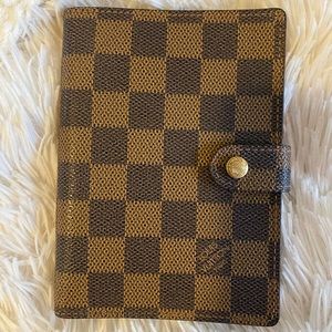Authentic Louis Vuitton Damier Ebene Agenda pm